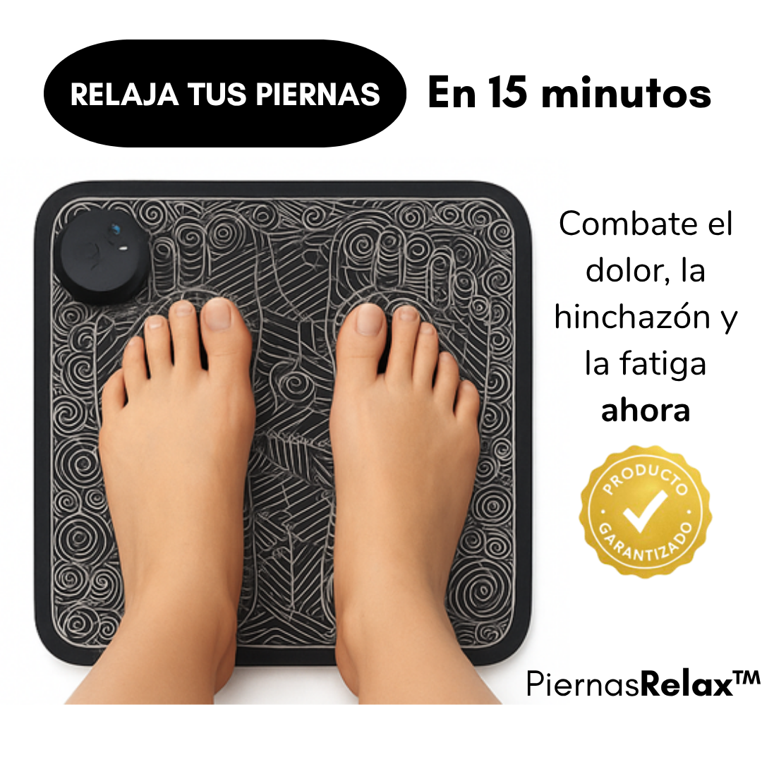 PiernasRelax™ – Alfombra con tecnología EMS para aliviar el cansancio y mejorar la circulación.
